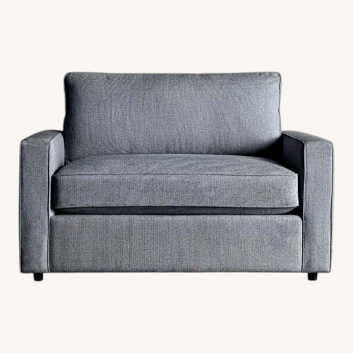 Used Arhaus Chair and Storage Ottoman  for sale on AptDeco