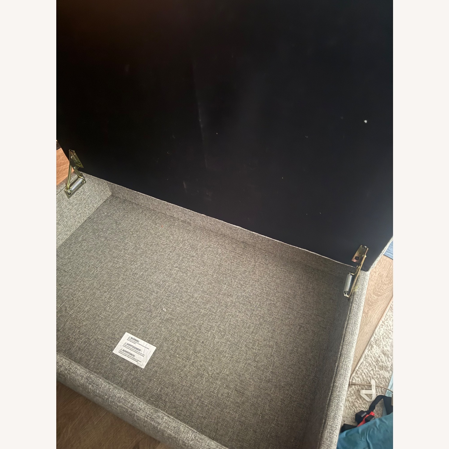 Arhaus Chair and Storage Ottoman - image-4