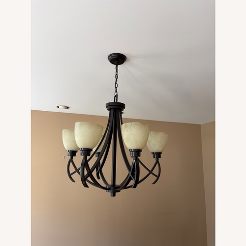Used Black Metal Ceiling Lamp for sale on AptDeco