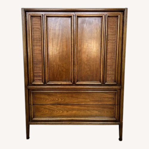 Used Vintage/Antique Light Brown Wood Armoire for sale on AptDeco