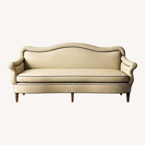 Used Katie Ridder Light Brown Fabric 3+ Seater Sofa for sale on AptDeco