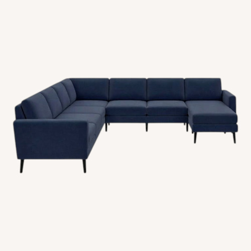 Used Burrow Dark Gray Fabric 3+ Piece Sectional for sale on AptDeco