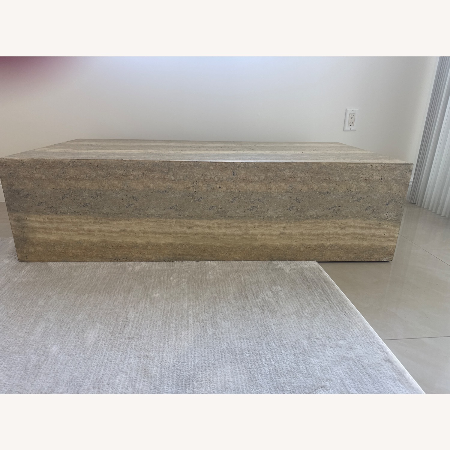 Travertine Coffee Table - image-3