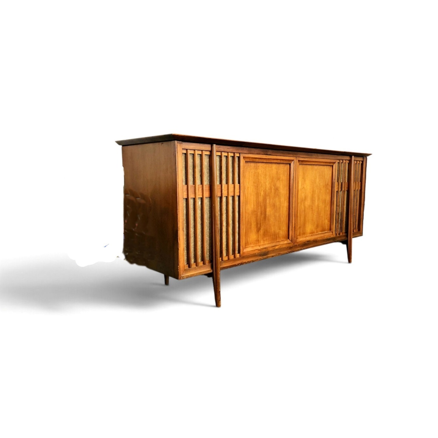 Vintage/Antique Light Brown Wood Sideboard - image-1