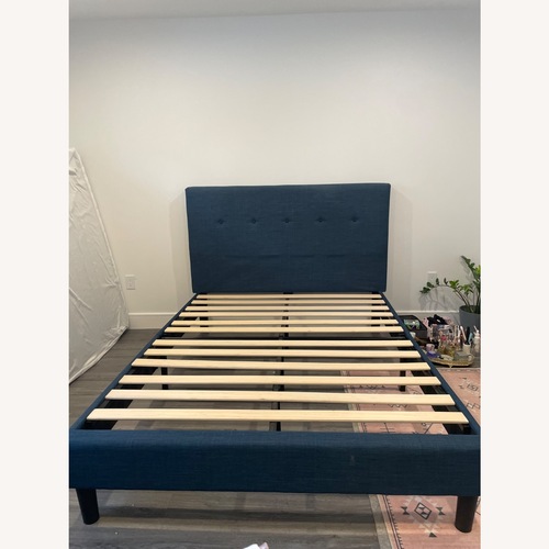 Used Amazon Queen Bed w Headboard  for sale on AptDeco