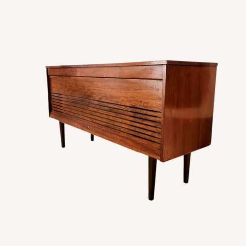Used Vintage/Antique Natural Wood Media Storage for sale on AptDeco