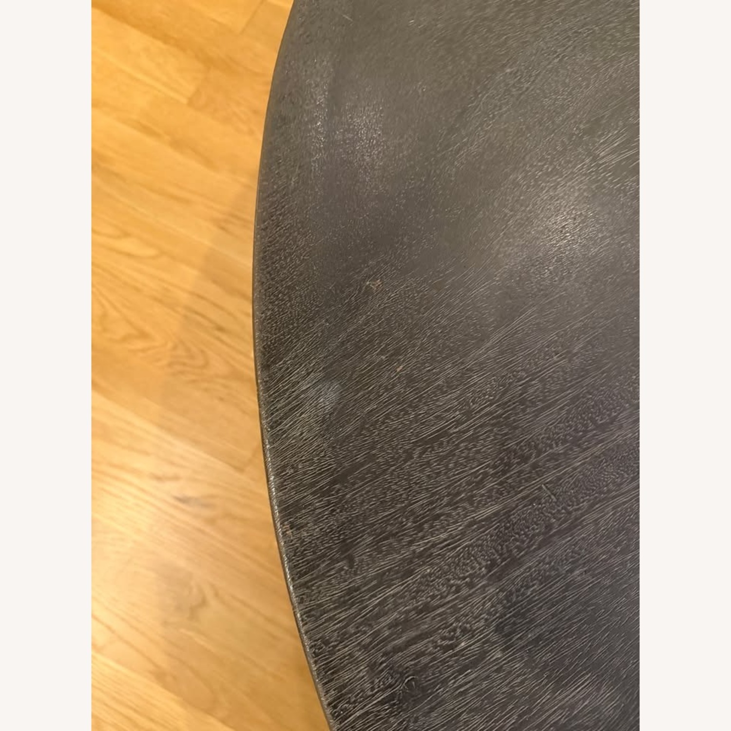Restoration Hardware Dark Gray Wood Coffee Table - image-9