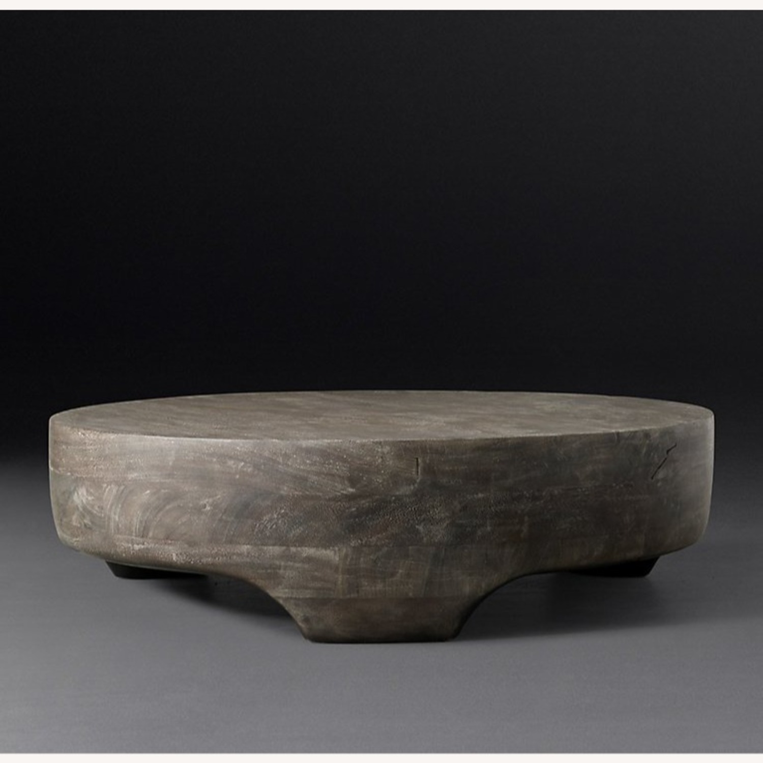 Restoration Hardware Dark Gray Wood Coffee Table - image-3