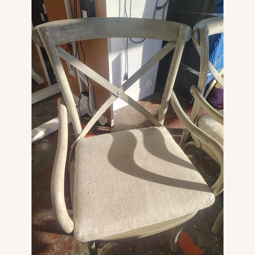 Used Restoration Hardware Natural Wood Accent Chair for sale on AptDeco