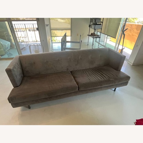Used CB2 Avec Sofa Dark Gray Velvet 3+ Seater Sofa for sale on AptDeco