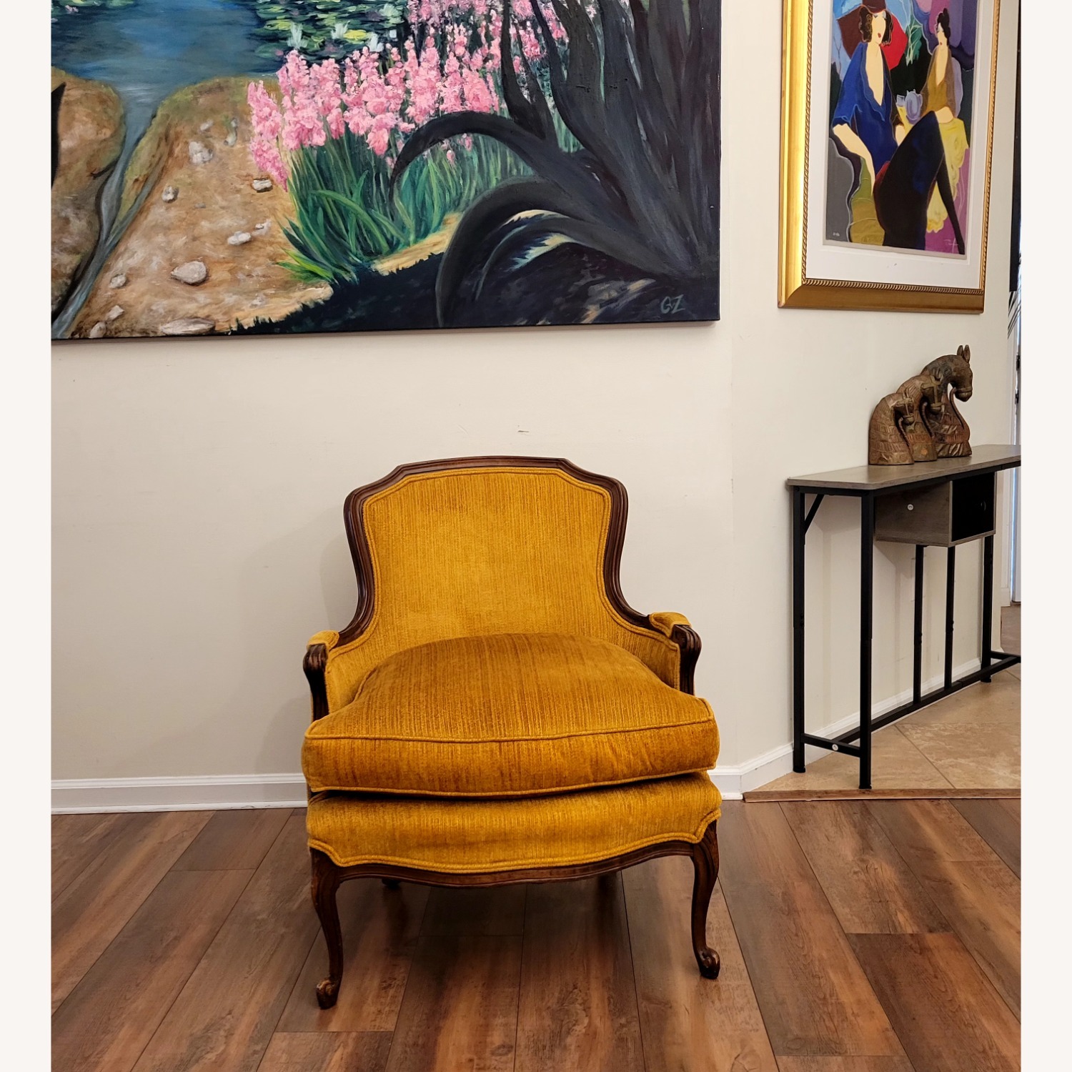 Vintage/Antique Finds Yellow Accent Chair - image-5