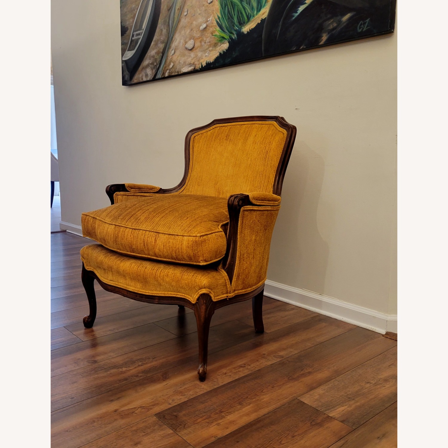 Vintage/Antique Finds Yellow Accent Chair - image-7