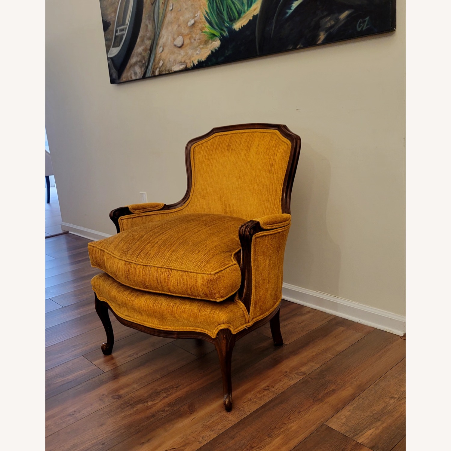 Vintage/Antique Finds Yellow Accent Chair - image-2