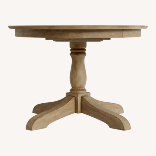 Used Pottery Barn Owen Light Brown Wood Dining Table for sale on AptDeco