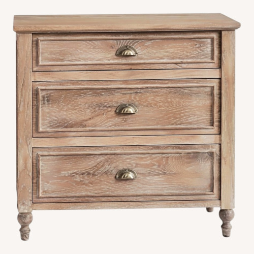 Used Pottery Barn Light Brown Wood Nightstand for sale on AptDeco