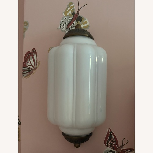 Used Anthropologie Milk Glass Scone for sale on AptDeco