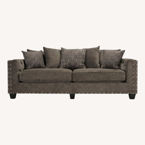 Used Raymour & Flanigan Dark Gray 3+ Seater Sofa for sale on AptDeco