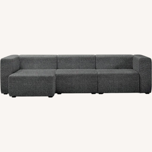 Used Hay Dark Gray Fabric 3 Piece Sectional for sale on AptDeco