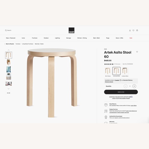 Used Artek Usa Stool for sale on AptDeco