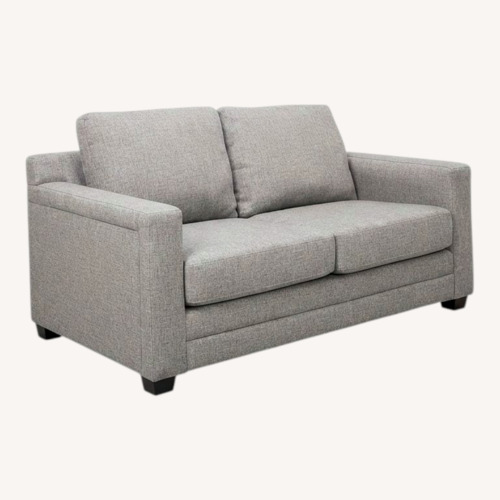 Used Raymour & Flanigan Folson Light Gray Loveseat for sale on AptDeco