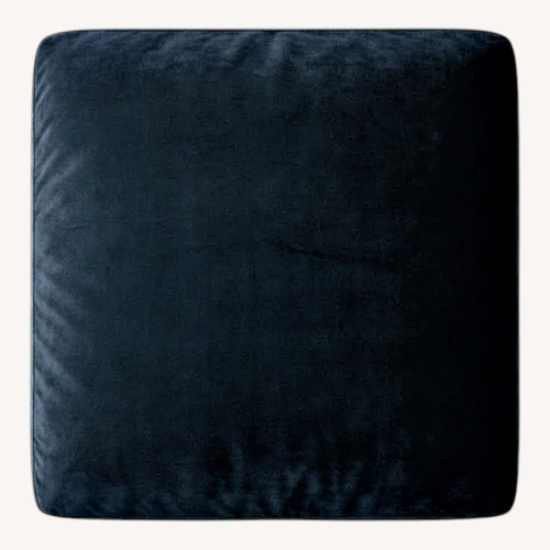 Used Black Velvet Ottoman for sale on AptDeco