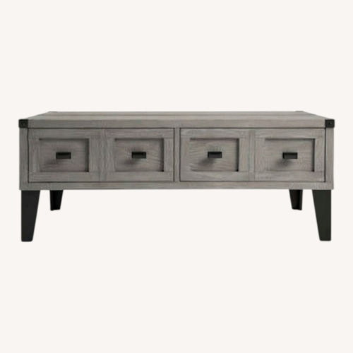 Used Bob's Discount Furniture Wentworth Light Gray Coffee Table for sale on AptDeco