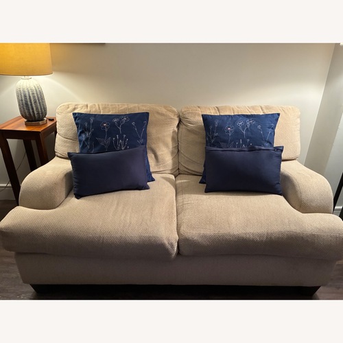 Used Bob's Discount Furniture Natural 2 Seater Sofa for sale on AptDeco