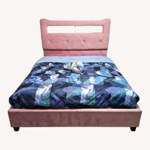 Used Amazon Pink Fabric Full Bed for sale on AptDeco