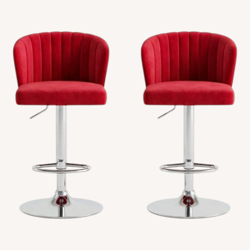 Used Fuchsia Velvet Stools for sale on AptDeco