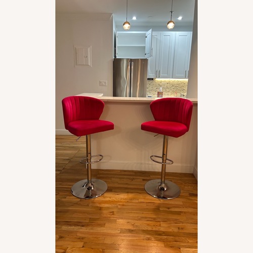 Used Fuchsia Velvet Stools for sale on AptDeco