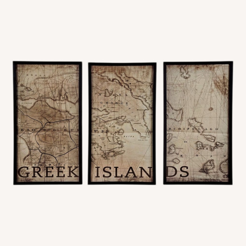 Used Vintage Greek Islands Framed Wall Art for sale on AptDeco