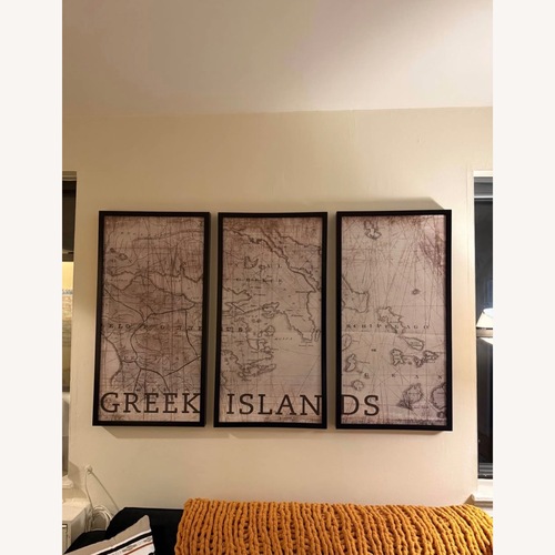 Used Vintage Greek Islands Framed Wall Art for sale on AptDeco
