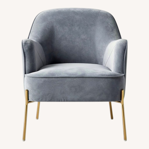 Used Wayfair Wide Grey Chair with Armrest for sale on AptDeco