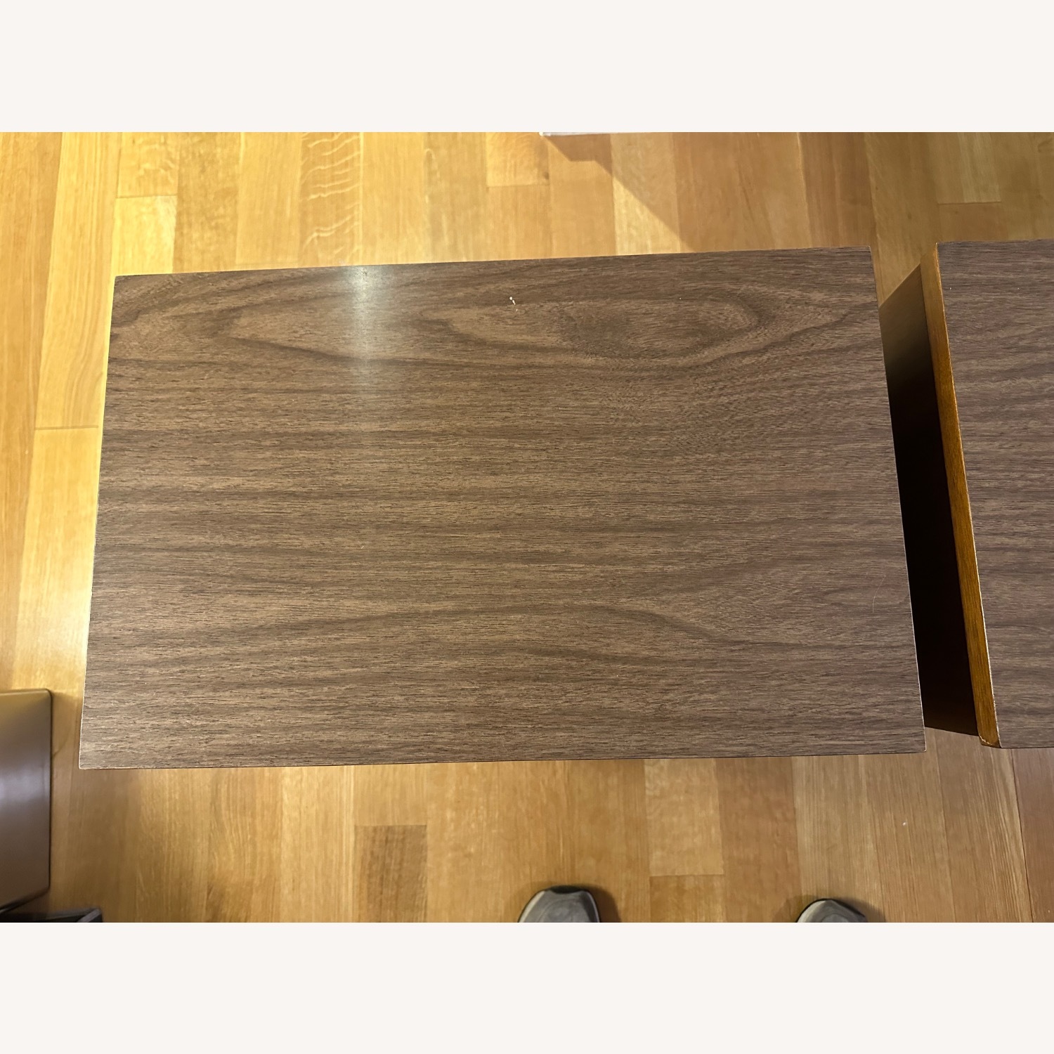 Midcentury Dark Brown Wood Nightstands - image-7