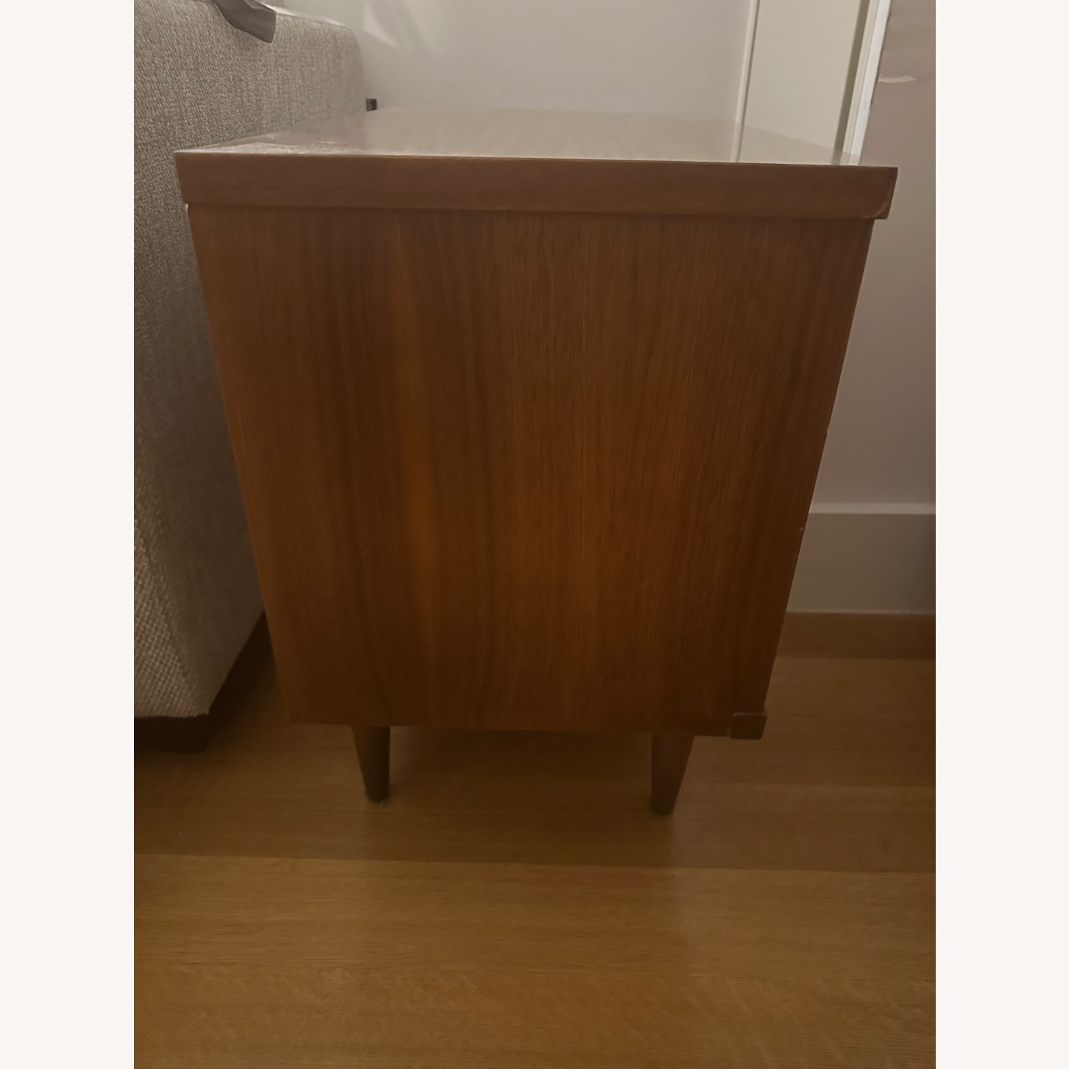 Midcentury Dark Brown Wood Nightstands - image-3