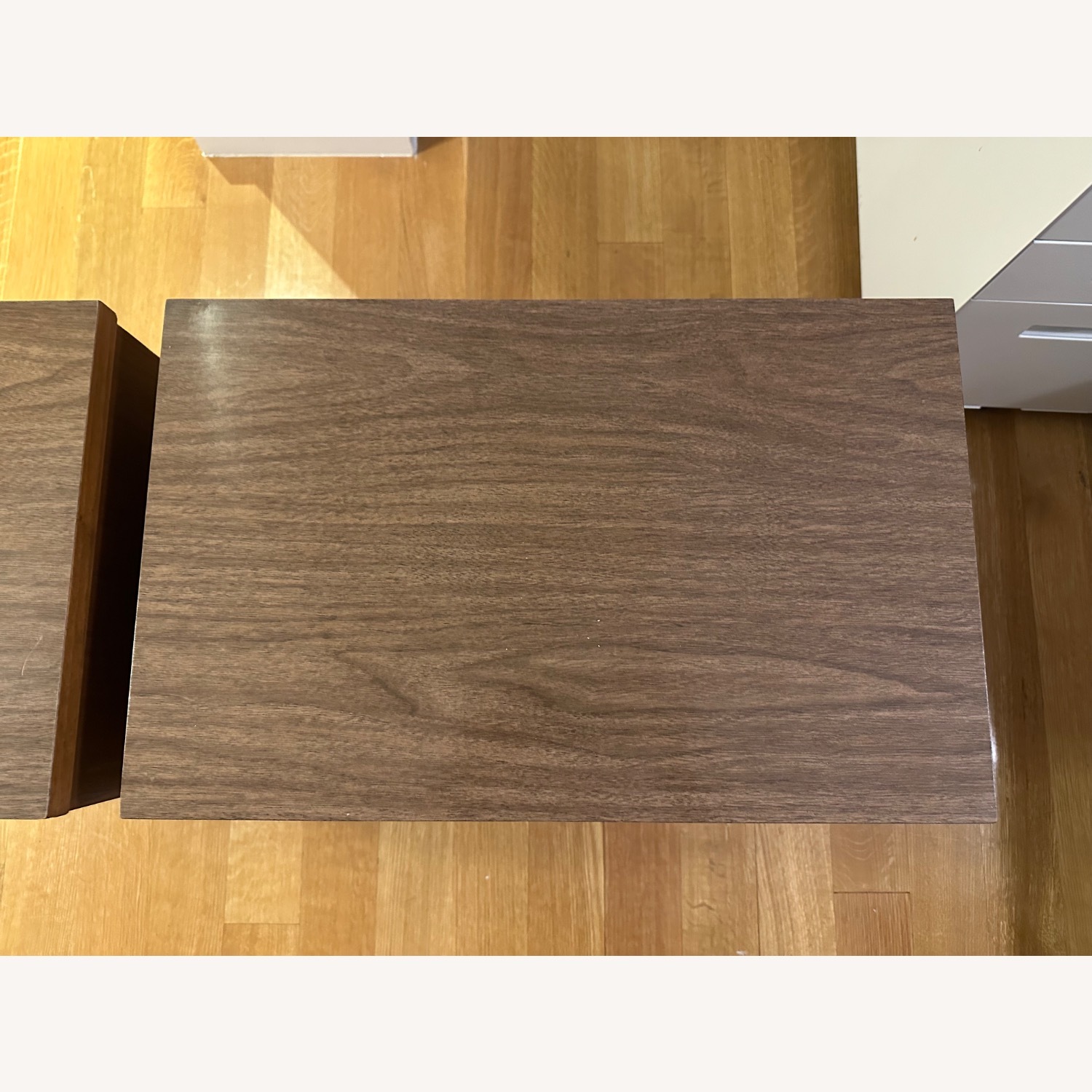 Midcentury Dark Brown Wood Nightstands - image-6