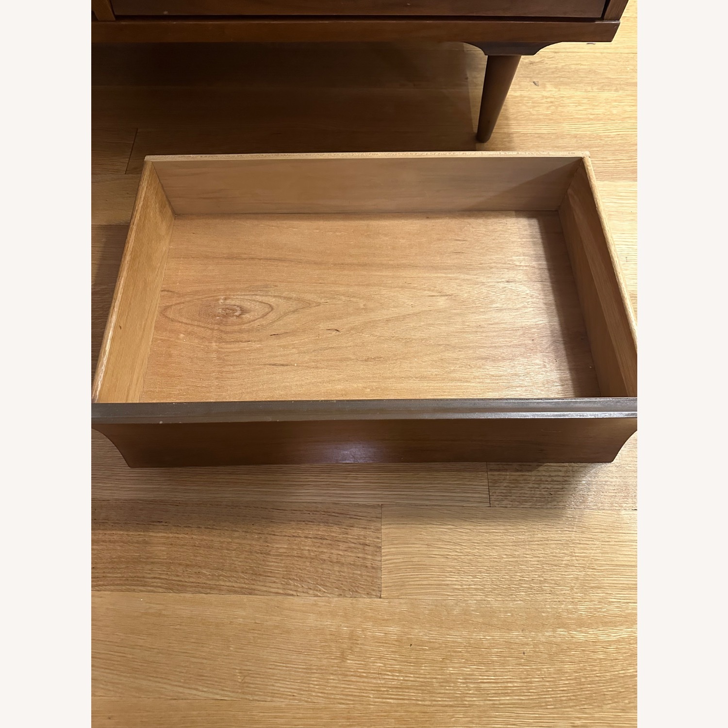 Midcentury Dark Brown Wood Nightstands - image-5