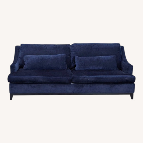 Used Custom Made The Jones 3-Seat Deep Blue Sofa for sale on AptDeco