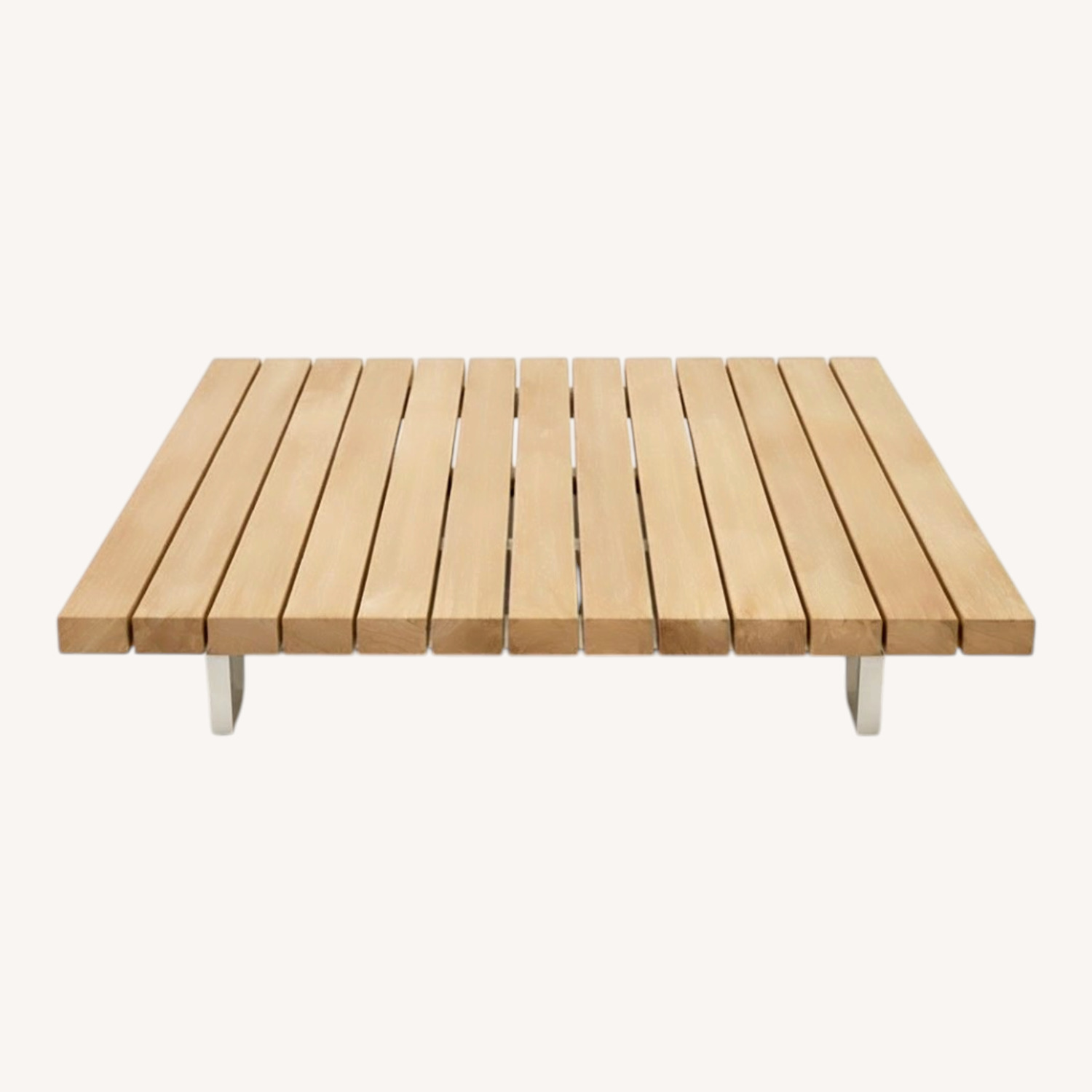 Paola Lenti Sunset Low Wood Slat Coffee Table - image-0