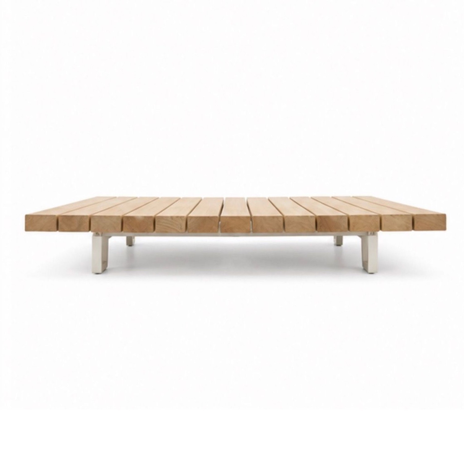 Paola Lenti Sunset Low Wood Slat Coffee Table - image-3