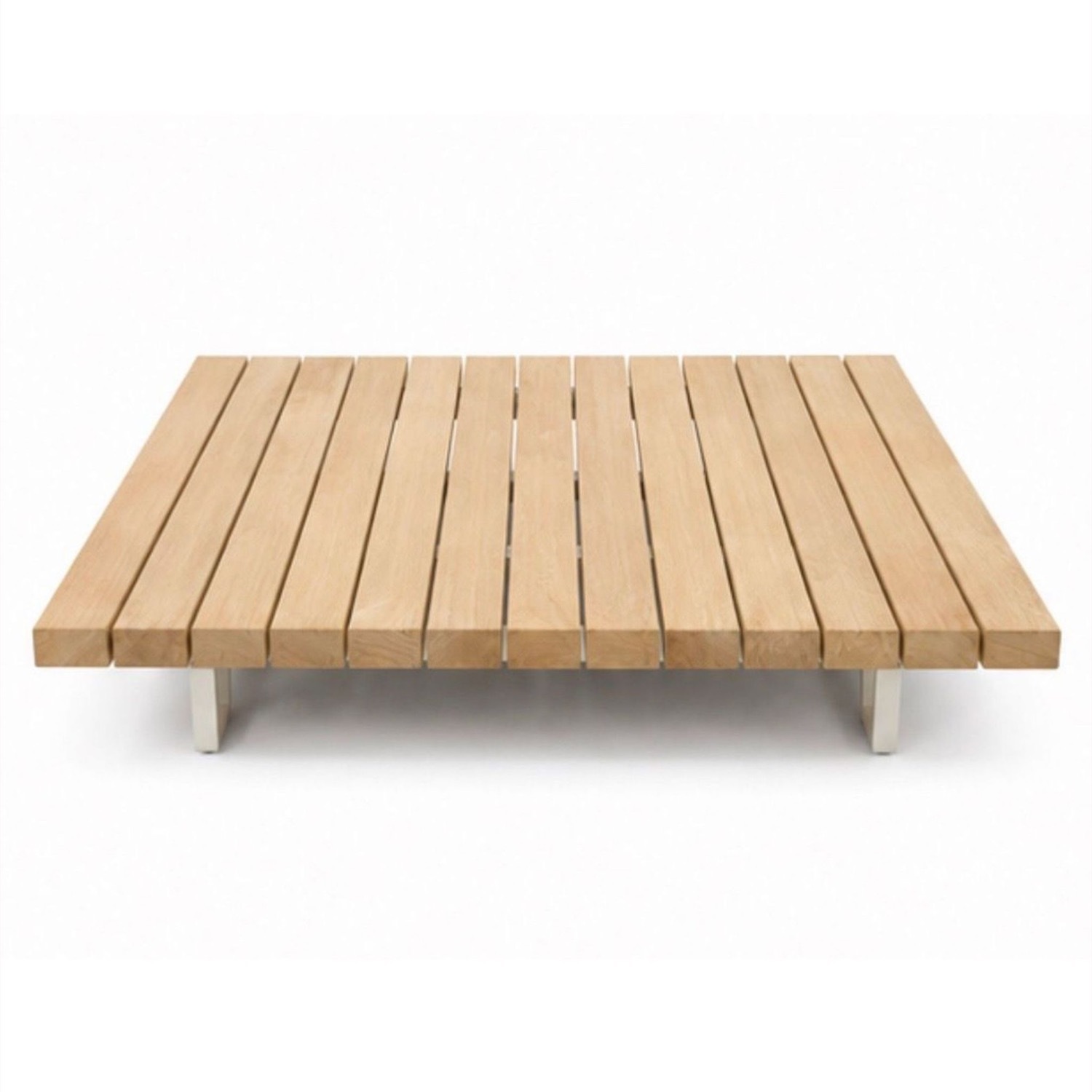 Paola Lenti Sunset Low Wood Slat Coffee Table - image-2