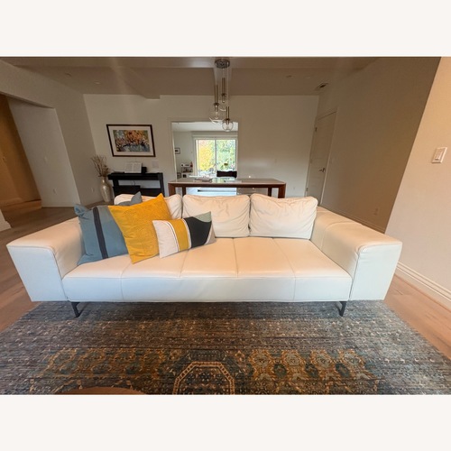Used BoConcept Amsterdam White Leather 3+ Seater Sofa for sale on AptDeco
