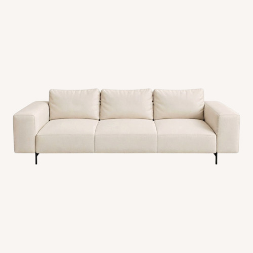 Used BoConcept Amsterdam White Leather 3+ Seater Sofa for sale on AptDeco