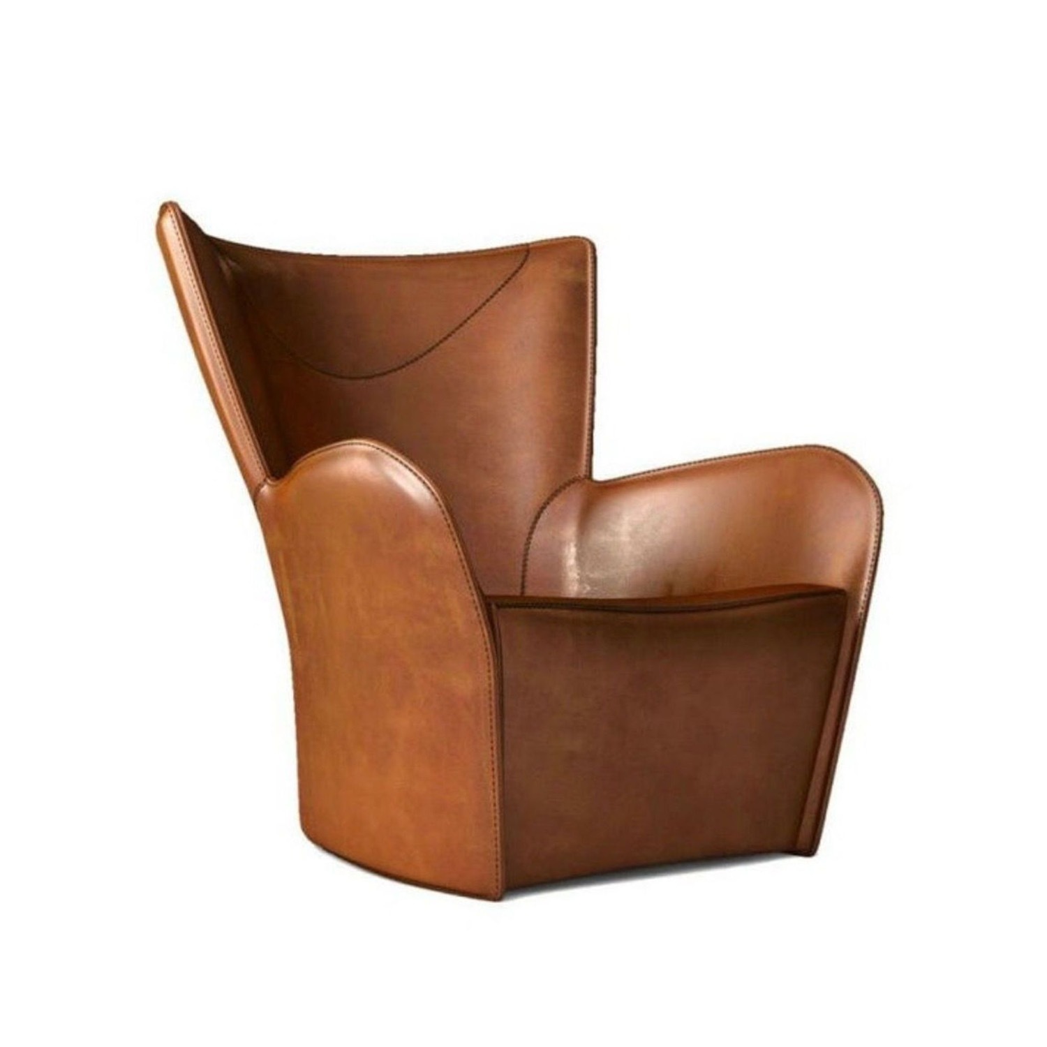 Molteni & C Mandrague Modern Leather Swivel Chair - image-2