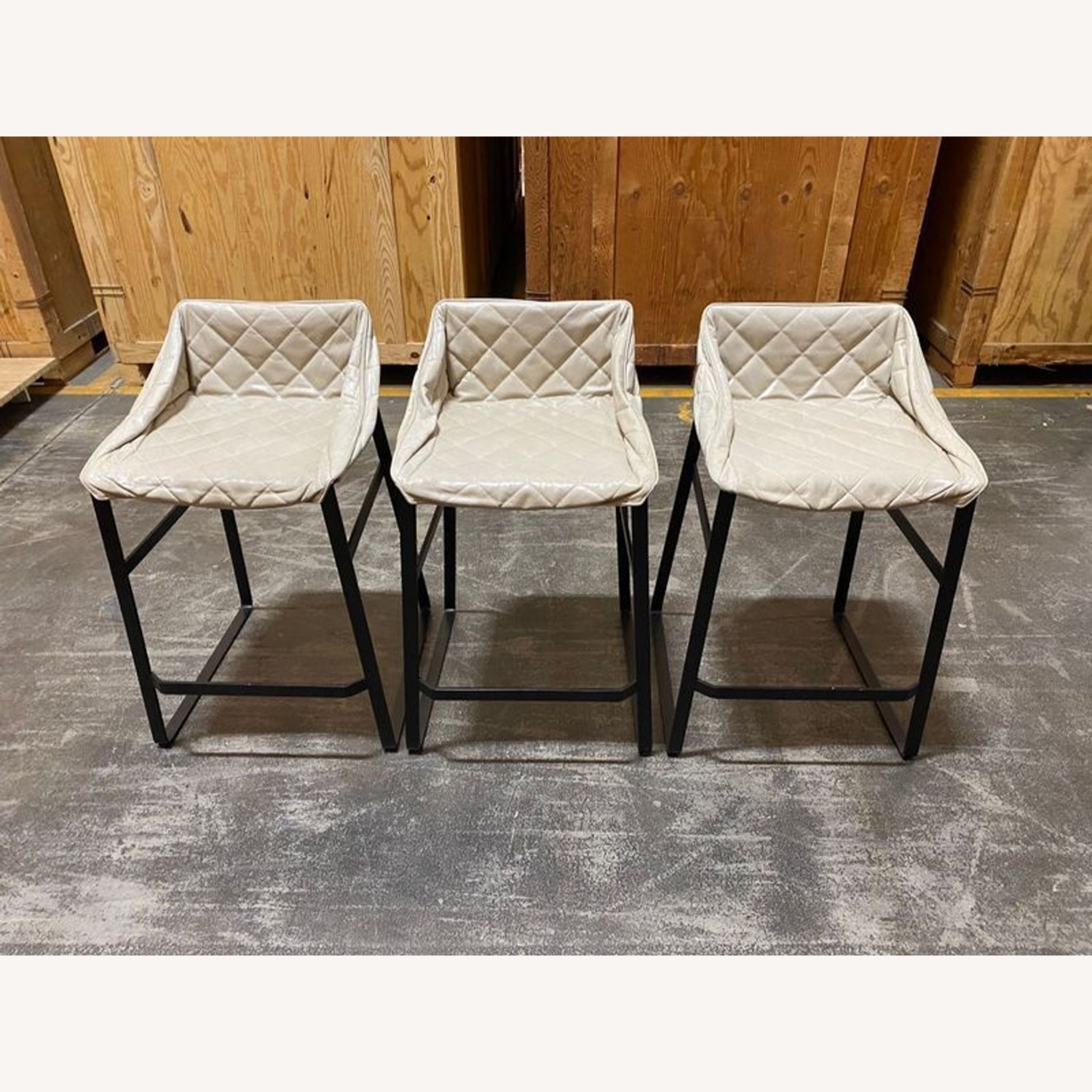 Set of Three Piet Boon Kekke Counter Stools - image-3