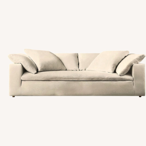 Used Restoration Hardware White 2 Piece Sectional for sale on AptDeco