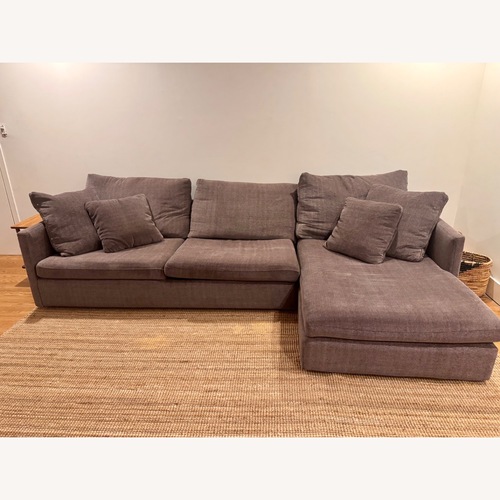 Used ABC Carpet and Home Gray 2 Piece Sectional for sale on AptDeco