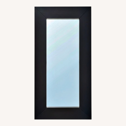 Used IKEA Mongstad Black Wood Floor Mirror for sale on AptDeco