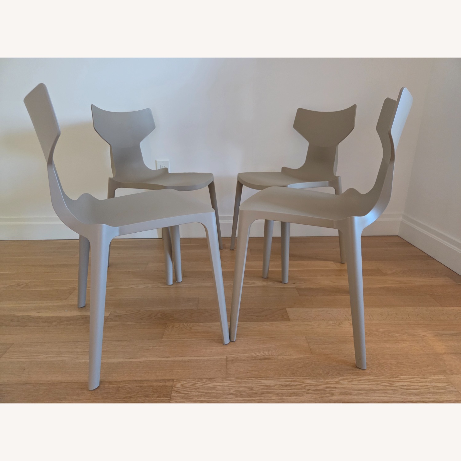 Kartell Natural Plastic Dining Chairs - Set of 4 - image-3