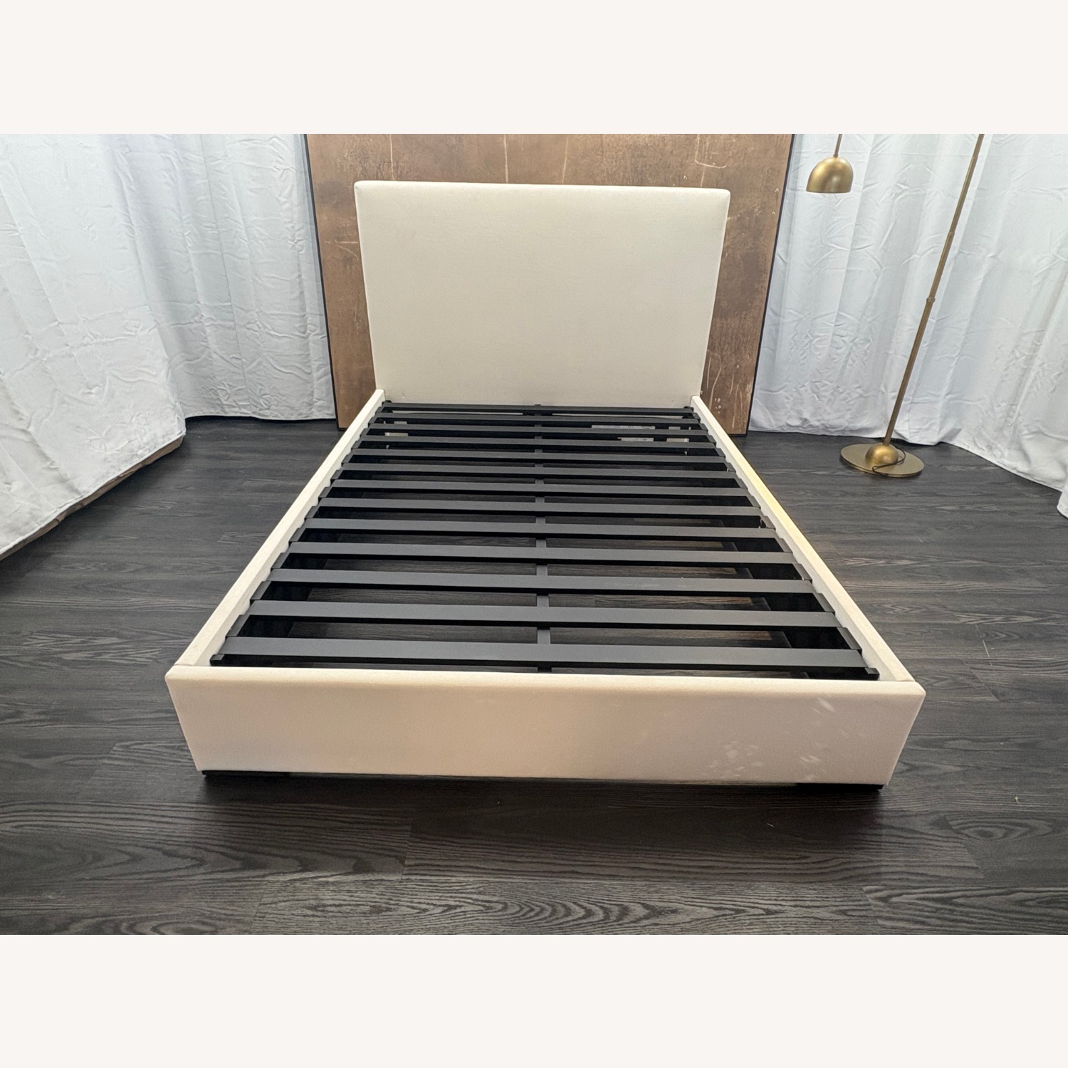 Restoration Hardware Lawson Fabric Panel Bed Queen Natural - image-1
